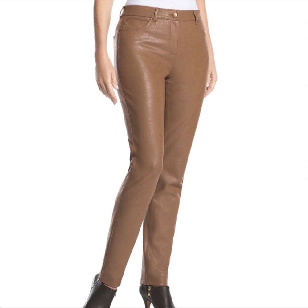 Chicos faux leather stretch pants